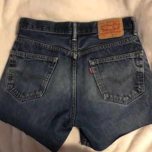Levi High Waisted Jean Shorts